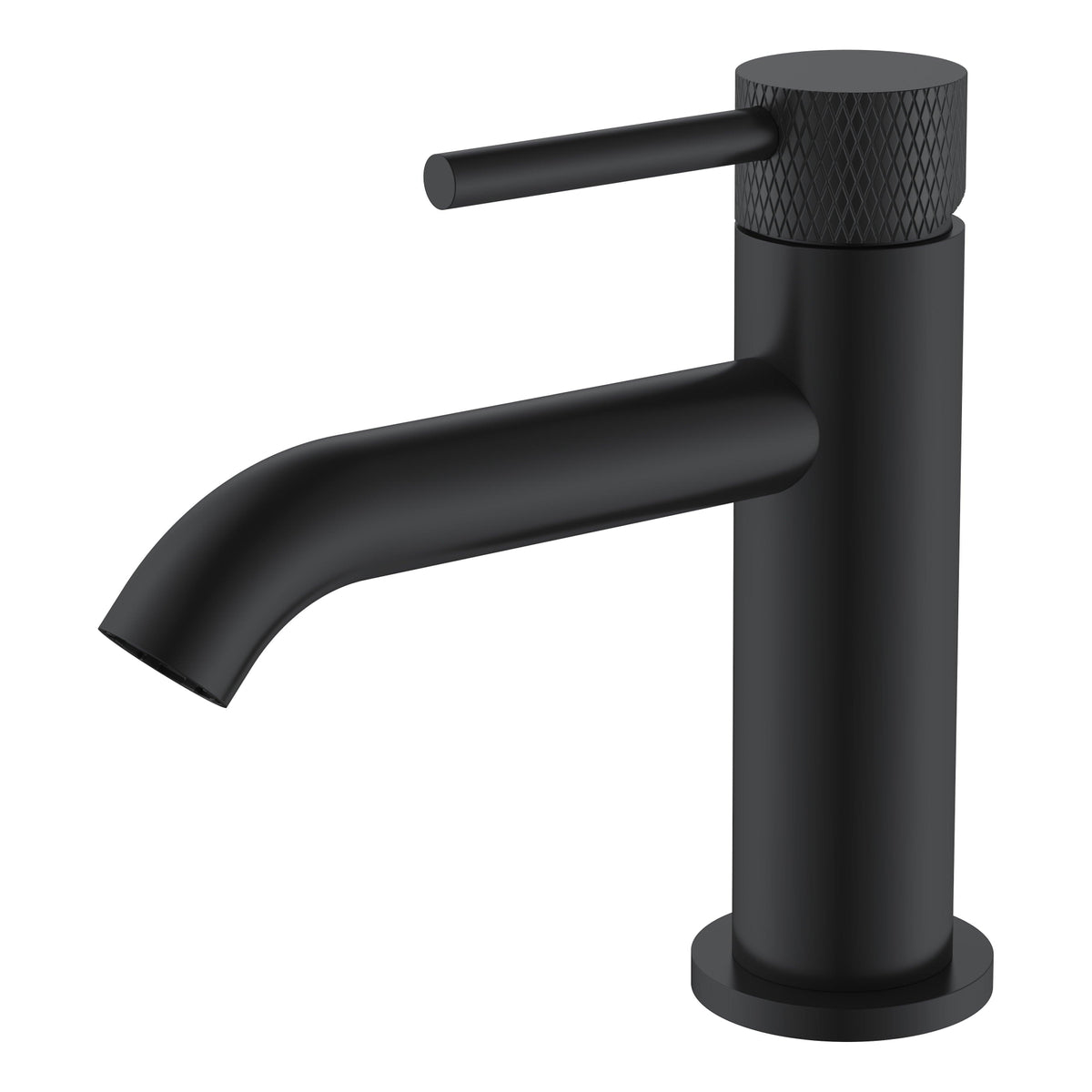 Ribbd fonteinkraan 1/2" mat zwart - WDtegels