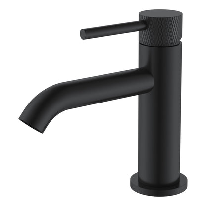 Ribbd fonteinkraan 1/2" mat zwart - WDtegels