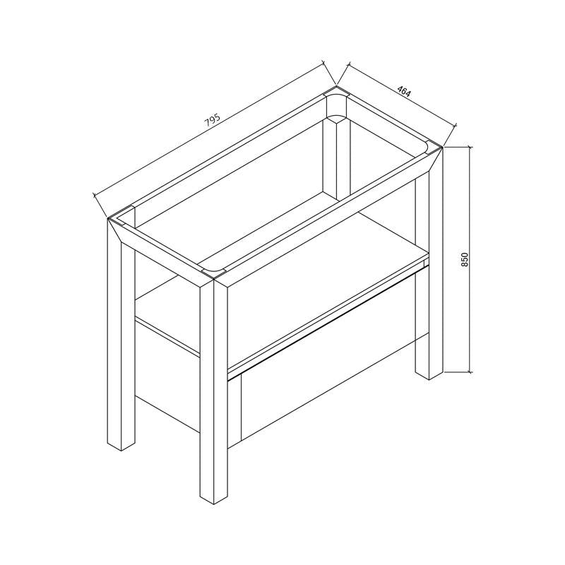 Badmeubel Robusta Keramiek 80