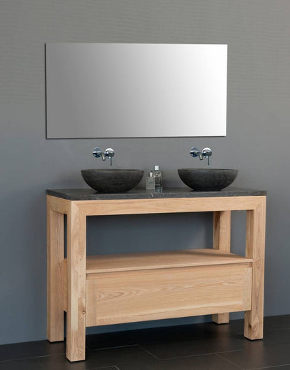 Badmeubel Robusta Dynasty met 2 ronde kommen 120