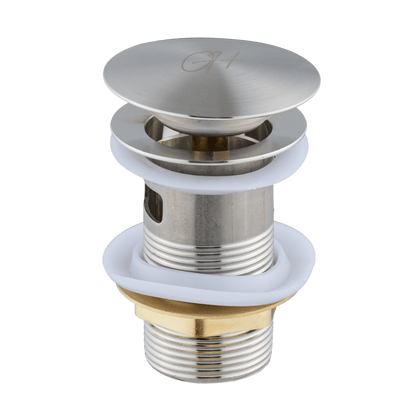 Afvoerplug Flusso in RVS met overloop