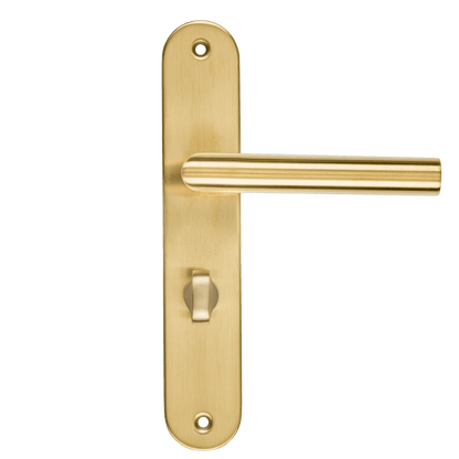 Deurklink Andria in goud met WC-sluiting 63 mm