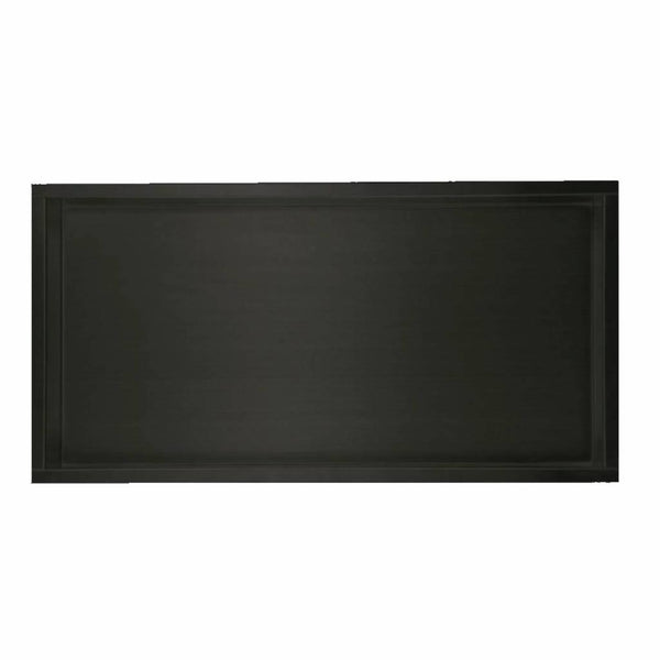 Nicho de pared de acero inoxidable negro mate 30x60