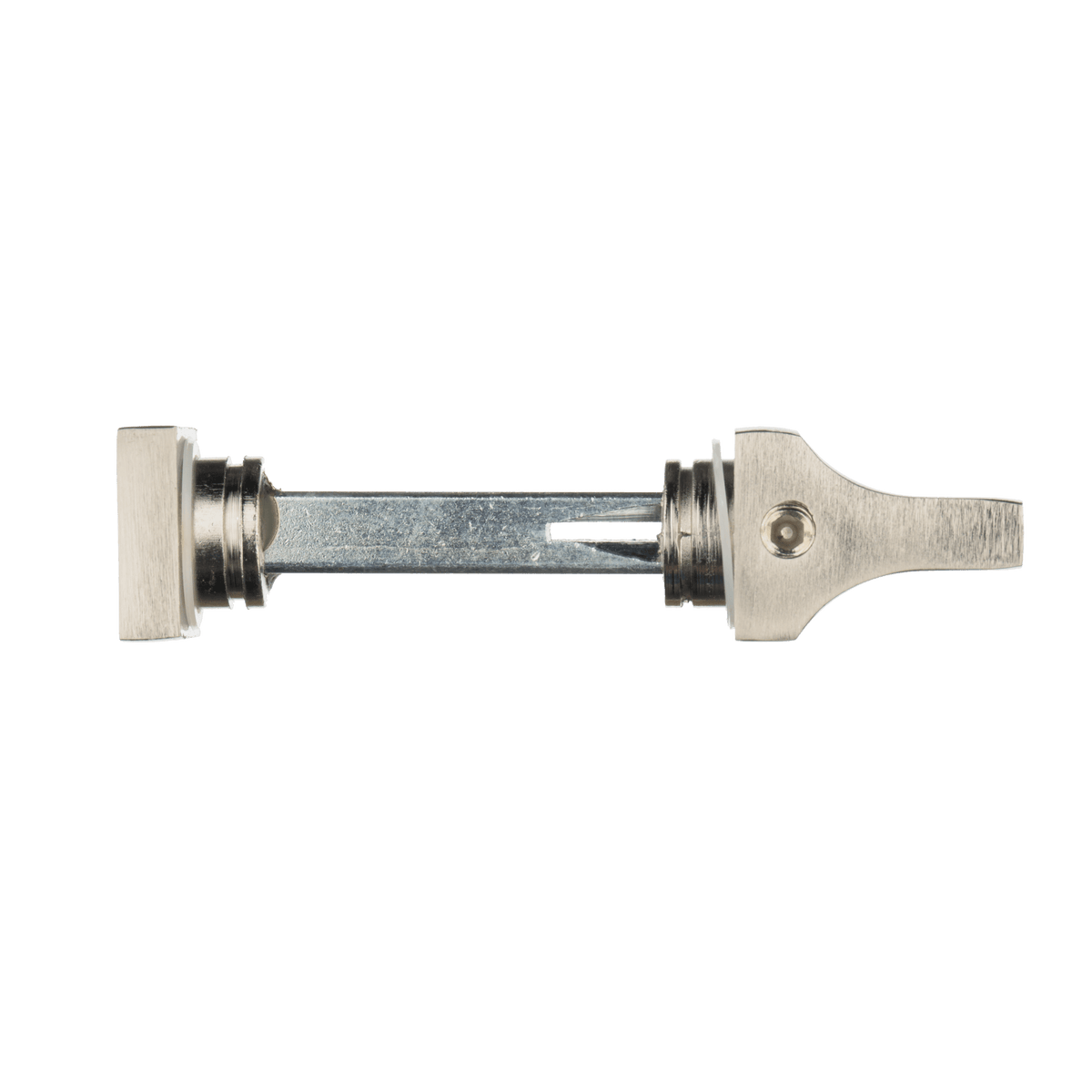 Draaiknop en sluitstift van deurklink Merano in RVS met WC-sluiting 63 mm