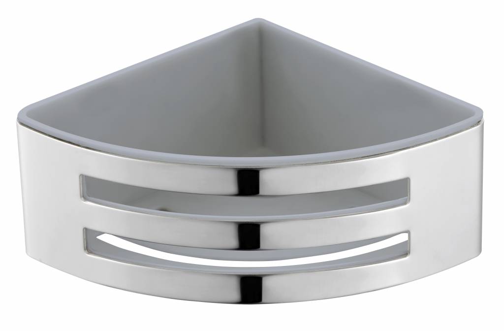 Design shampoo korf hoek model RVS gepolijst - WDtegels