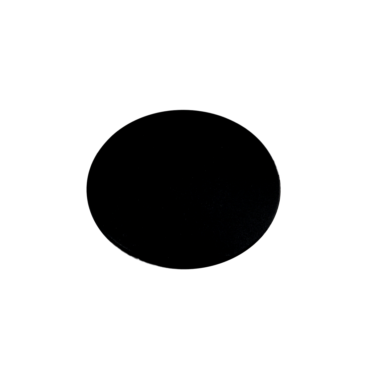 Ronde deurstopper in zwart, diameter 8 cm