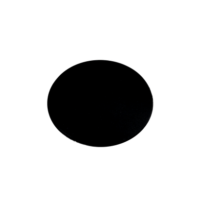 Ronde deurstopper in zwart, diameter 8 cm