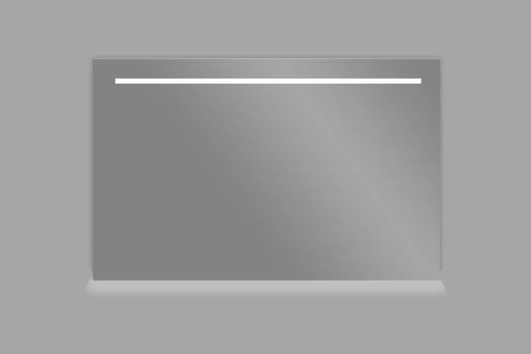 Aluminium spiegel 120x70cm met LED verlichting en onderverlichting