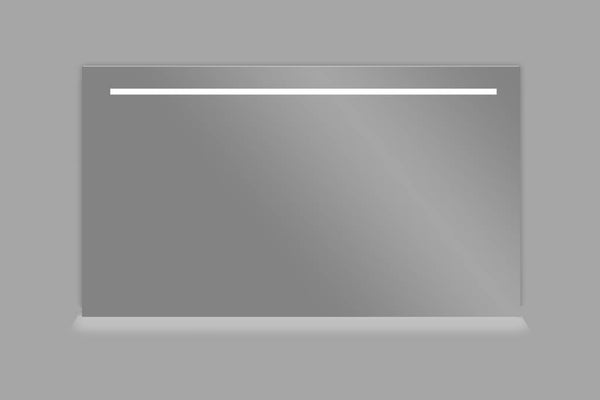 Aluminium spiegel 140x70cm met LED verlichting en onderverlichting