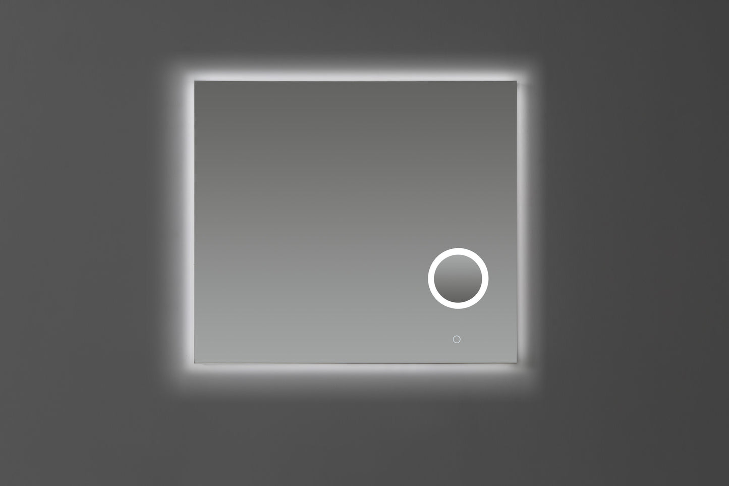 Spiegel LED verlichting met Make-Up Vergrootglas 3 Traps Dimbaar 80cm - WDtegels