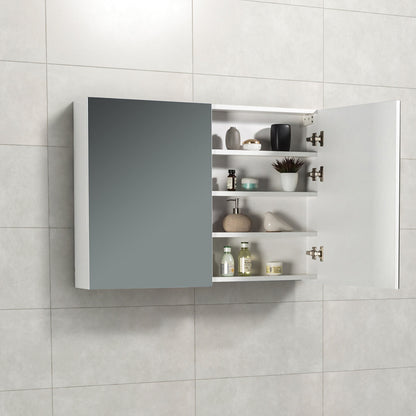 Spiegelkast Tieme hoogglans wit 100x70x16cm