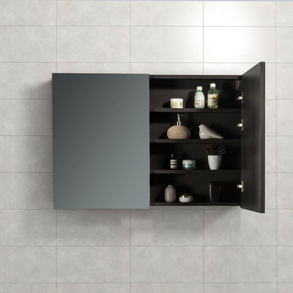 Spiegelkast Tieme mat grijs 100x70x16cm