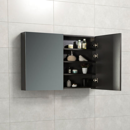 Spiegelkast Tieme mat grijs 100x70x16cm