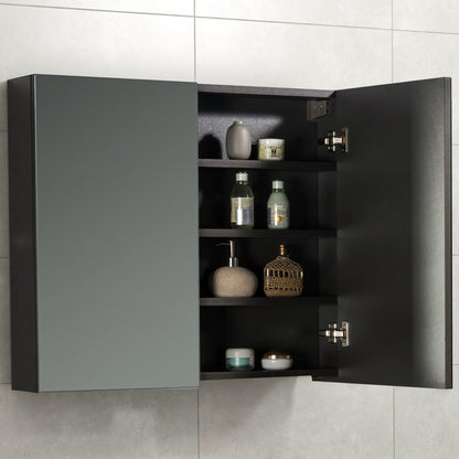 Spiegelkast Tieme mat grijs 80x70x16cm - WDtegels