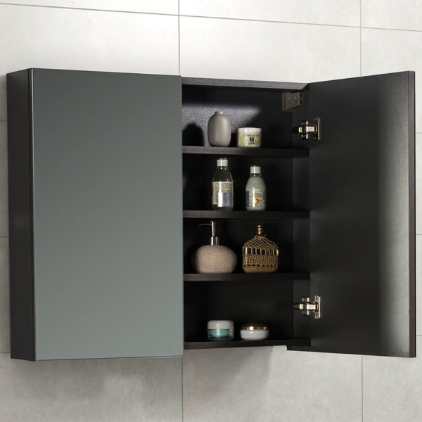 Spiegelkast Tieme 80x70x16cm mat grijs