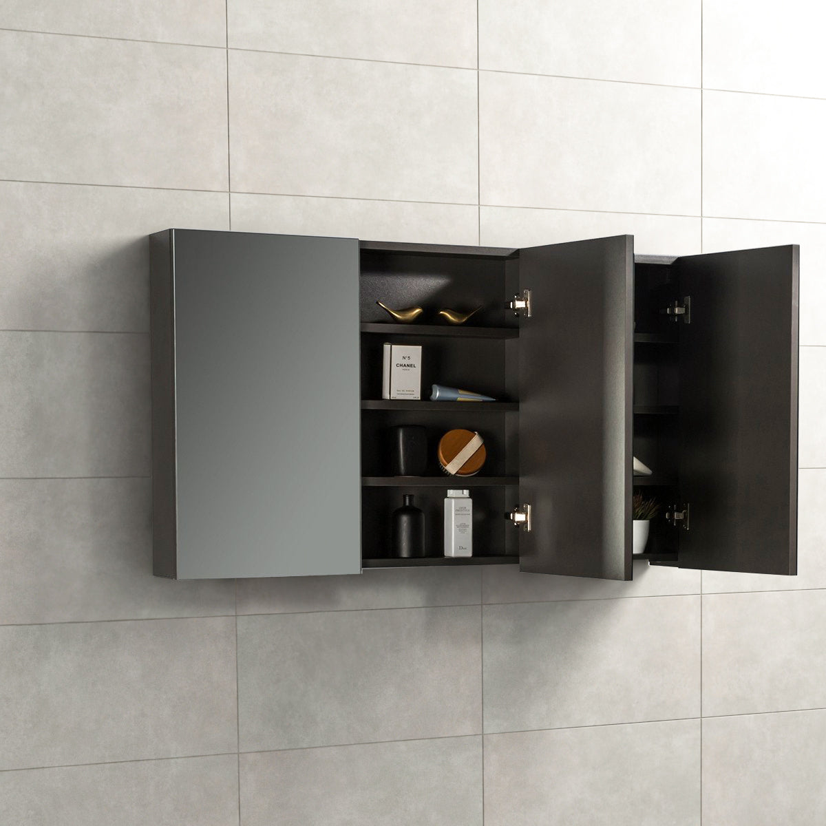 Spiegelkast Tieme mat grijs 120x70x16cm - WDtegels