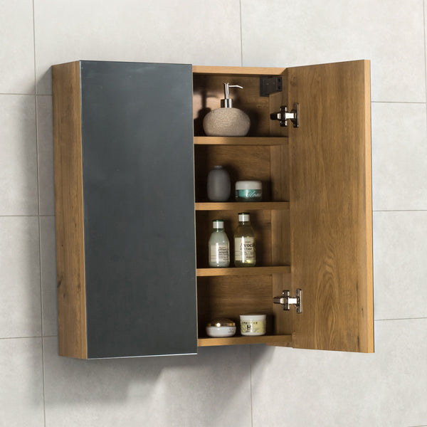 Spiegelkast Tieme 60x70x16cm mat eiken