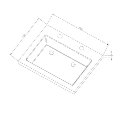 Bandeja de lavado Trend Stone 120