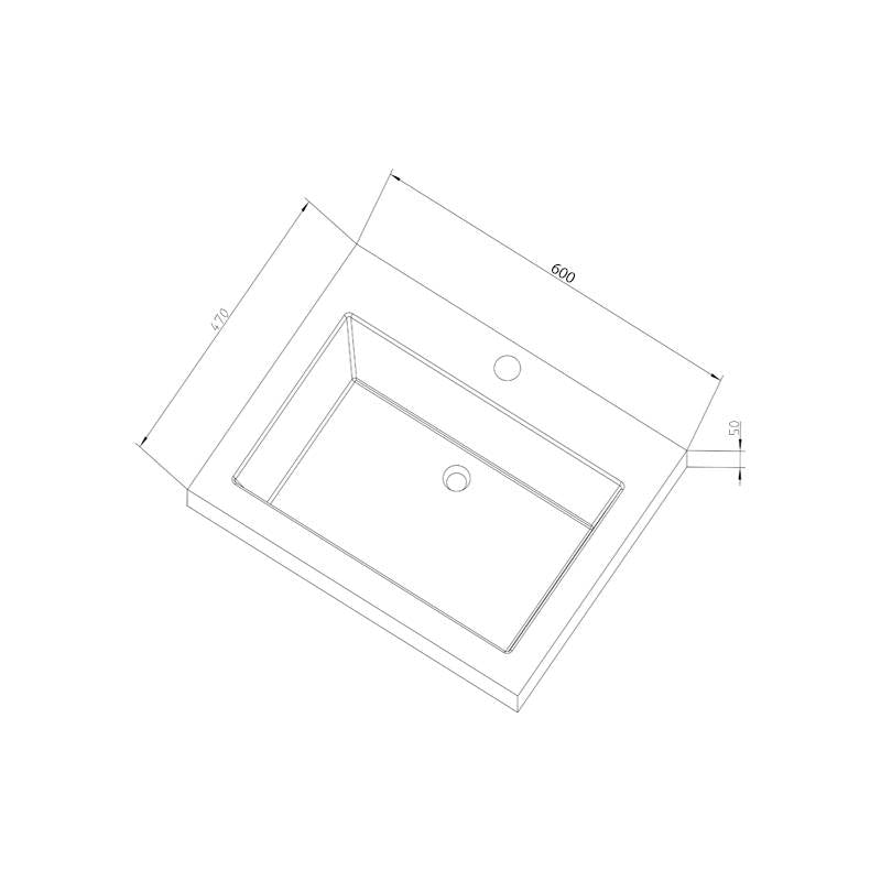 Trend Stone 60 Washing Tray