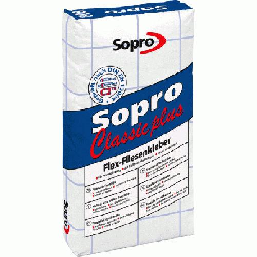 Adhesivo para baldosas Sopro Classic Plus 808 25 kg