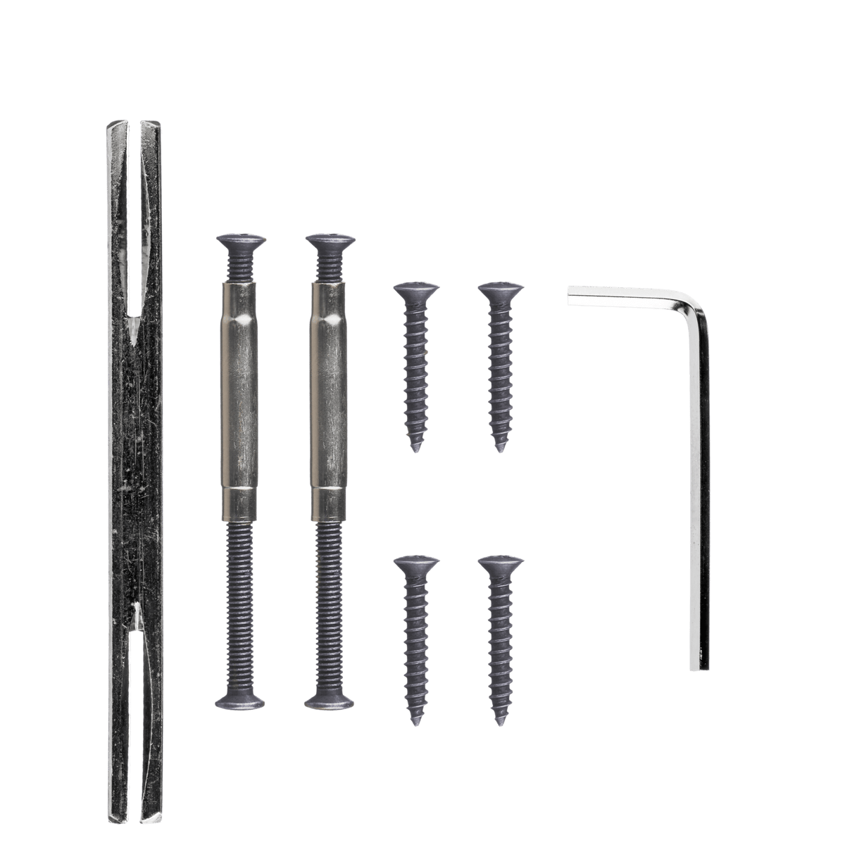 Bevestigingsmateriaal voor deurklink Torino in gun metal
