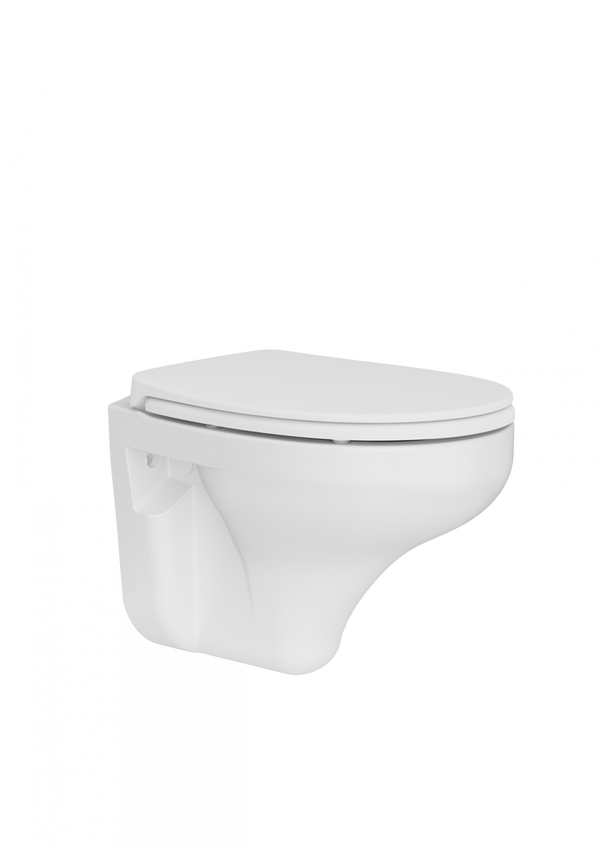 Wall-hung toilet | White