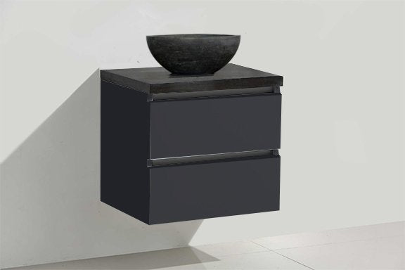 Badmeubel Trend Dynasty met ronde kom 60 Hoogglans Antraciet