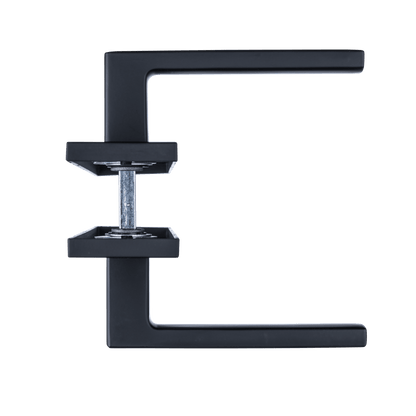 Deurklink Veneto in zwart met cilindergat 55 mm