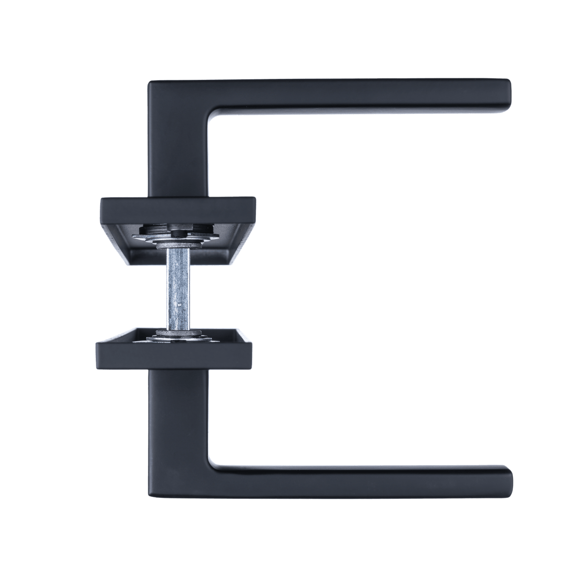 Deurklink Veneto in zwart met sleutelgat 56 mm