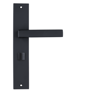 Deurklink Veneto in zwart met WC-sluiting 63 mm
