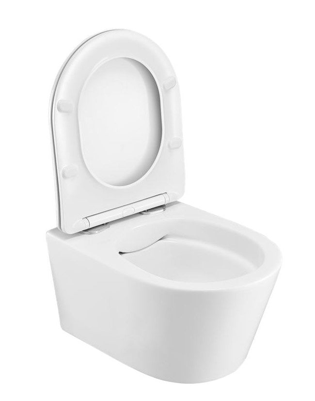 Wandcloset Easy Flush compact met SLIM FLATLINE SOFTCLOSE zitting - WDtegels