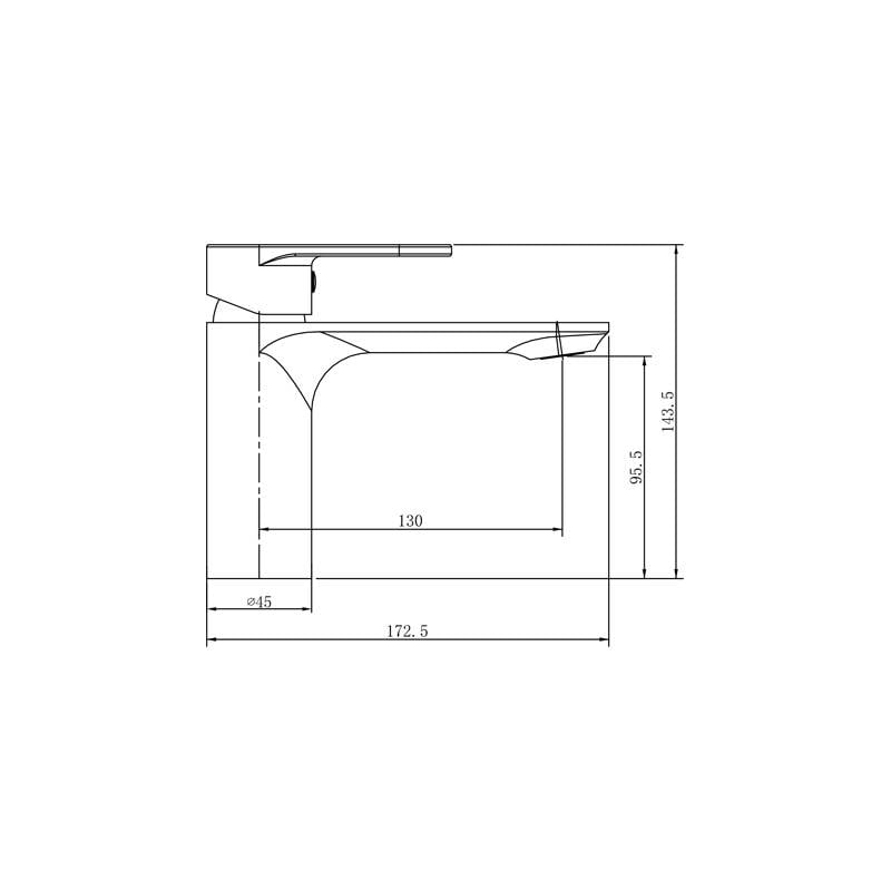 Wastafelmengkraan Edge Rond | Chroom - WDtegels
