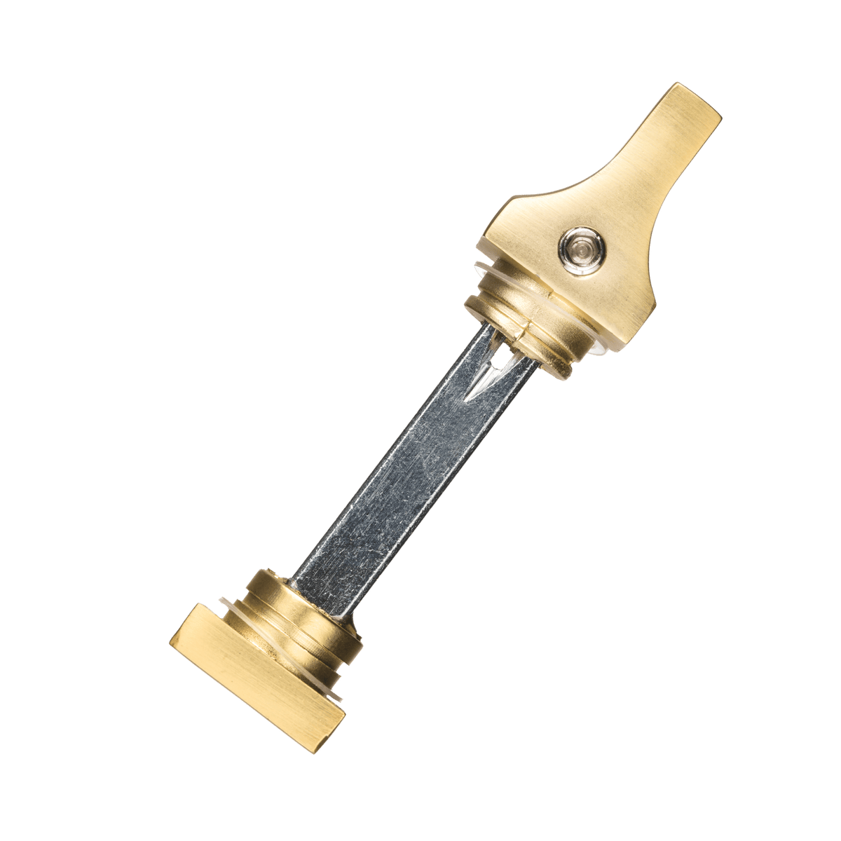 Draaiknop en sluitstift van deurklink Alassio in goud met WC-sluiting 63 mm