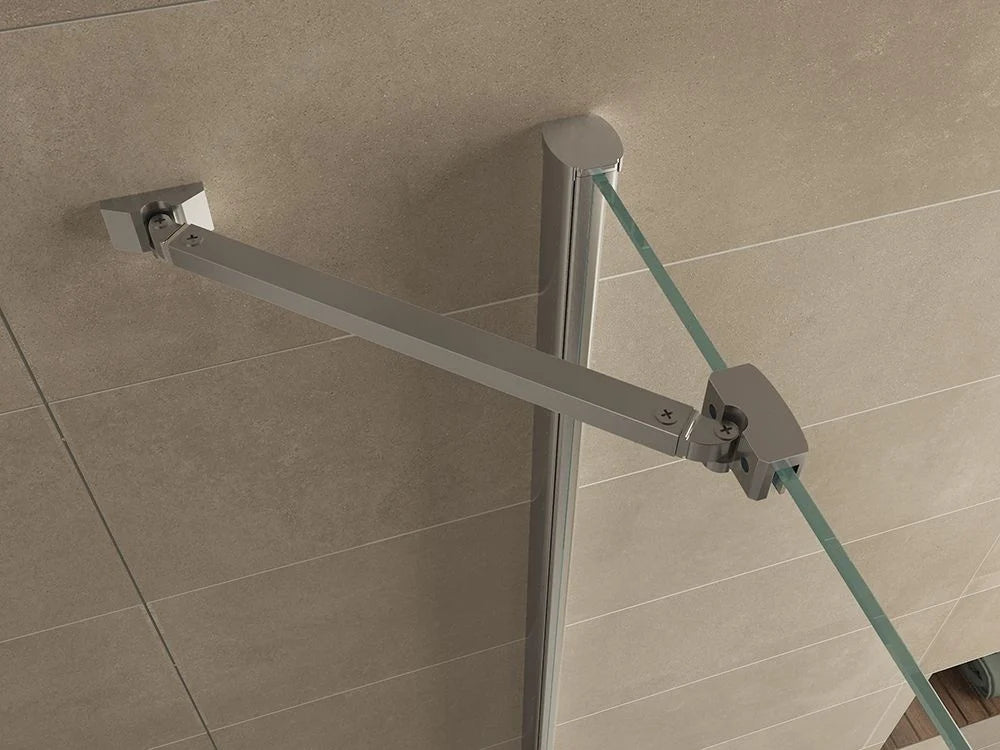 Wiesbaden Double Douchecabine 90x90 cm Chroom Dubbele Draaideur Hoekinstap 8 mm helder glas met nano-coating - WDtegels