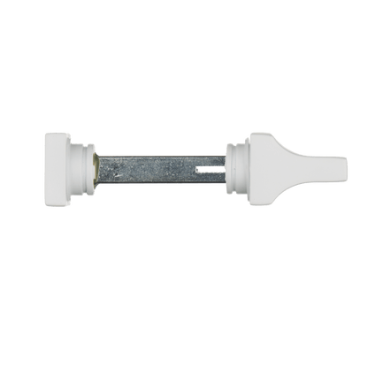 Draaiknop en sluitstift van deurklink Lorto in wit met WC-sluiting 63 mm